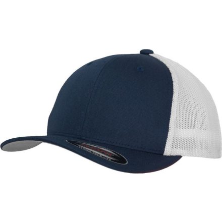 Flexfit baseball sapka Mesh Cotton Twill Trucker 6P tengerkék-fehér