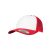 Flexfit baseball sapka Retro Trucker Colored Front 6P piros-fehér-piros