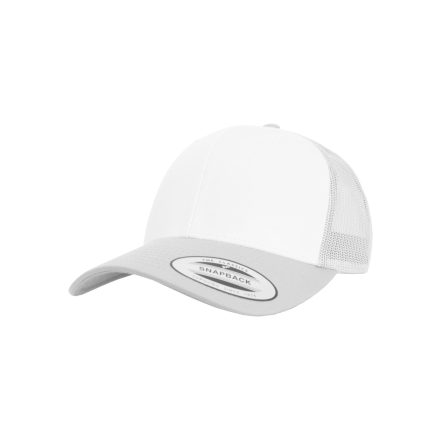 Flexfit baseball sapka Retro Trucker Colored Front 6P ezüst-fehér-ezüst