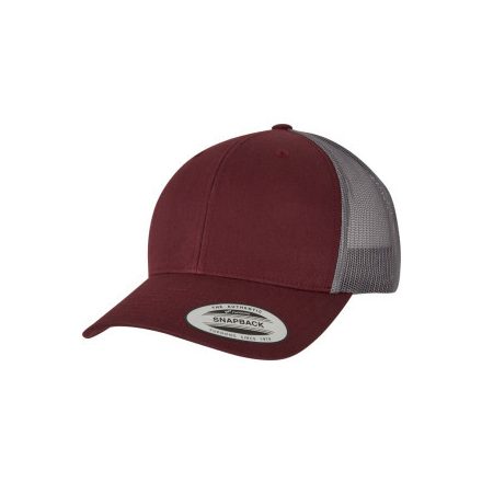 Flexfit baseball sapka Retro Trucker 2-Tone 6P burgundi-világos szürke