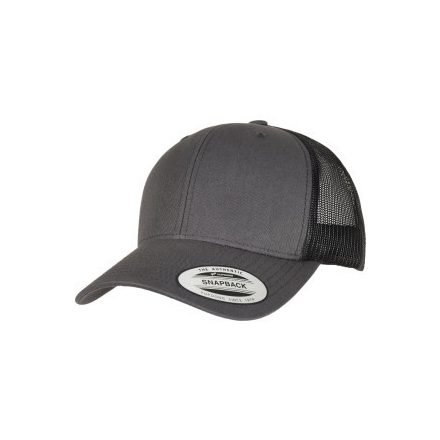 Flexfit baseball sapka Retro Trucker 2-Tone 6P ébenszürke-fekete