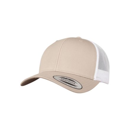 Flexfit baseball sapka Retro Trucker 2-Tone 6P khaki-fehér