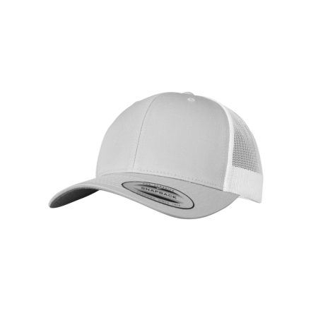 Flexfit baseball sapka Retro Trucker 2-Tone 6P ezüst-fehér