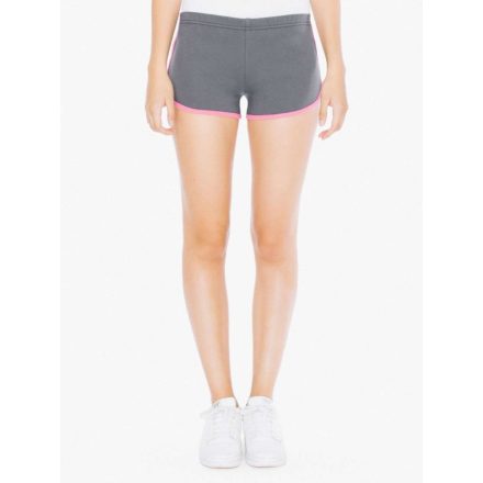 American Apparel női short Running 265 szürke-fukszia