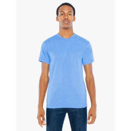 American Apparel póló Poly-Cotton 125 melírozott kék