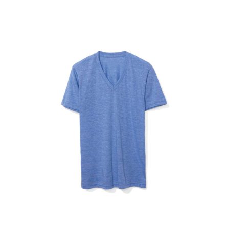 American Apparel póló Tri-Blend 136 melírozott kék