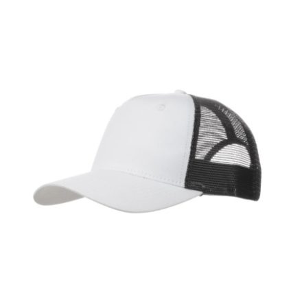 Malfini baseball sapka Trucker 5P fehér-fekete