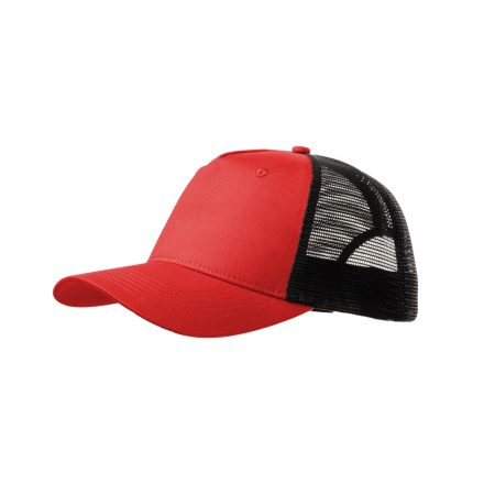 Malfini baseball sapka Trucker 5P piros-fekete