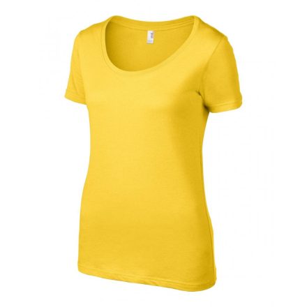 Anvil női póló Sheer Scoop Tee 110 lemon