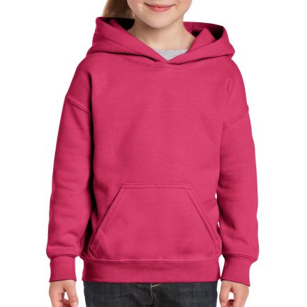 Gildan gyermek pulóver Heavy Blend Hooded 270 heliconia