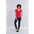 Gildan női póló Softstyle Deep Scoop 153 piros