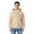 Gildan pulóver SoftStyle Midweight FZ Hoodie 285 homok