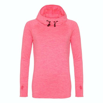 AWDis női sport felső Cool Cowl 210 melírozott neon pink