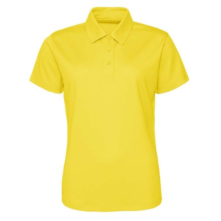 AWDis női galléros póló Cool 140 sárga