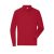 James&Nicholson hosszú ujjú galléros póló Workwear 200 piros