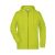 James&Nicholson női pulóver Zip Hoody 300 neon sárga