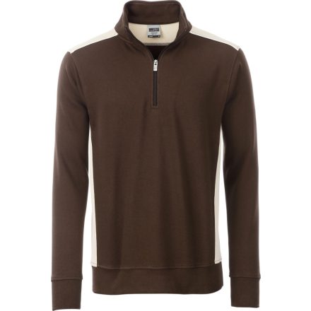 James & Nicholson Workwear Half Zip Sweat