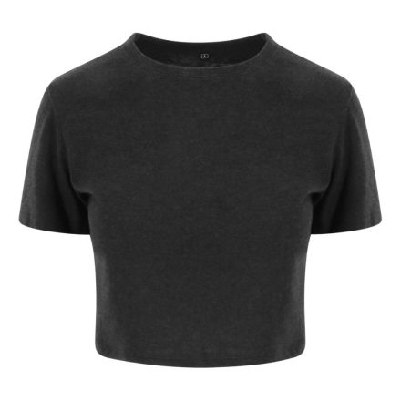 AWDis női póló Tri-Blend 160 melírozott fekete
