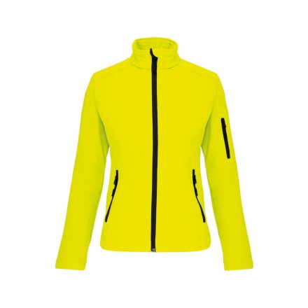 Kariban női softshell dzseki 300 fluo sárga