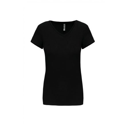 Kariban női póló Stretch V-Neck 160 fekete