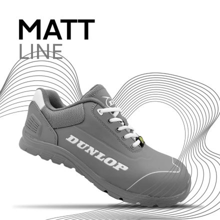 Dunlop munkavédelmi cipő Matt Grey S3 ESD szürke