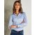 Kustom Kit hosszú ujjú női ing Tailored Fit Stretch Oxford 143 világoskék