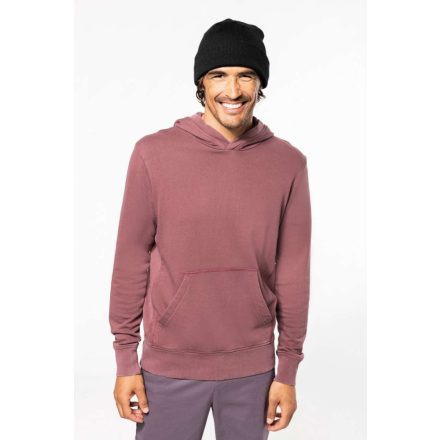 Kariban pulóver Hooded Sweat 300 melírozott bordó