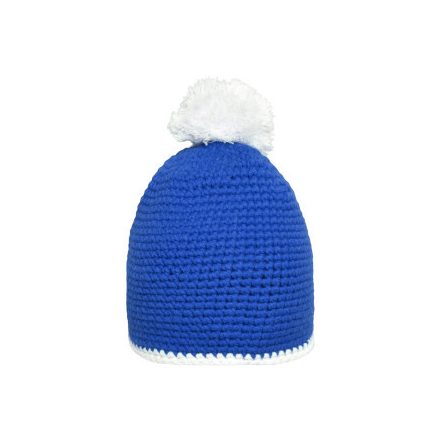 Myrtle Beach Crocheted hat with contrasting border and pompon