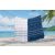 Olima strandtörölköző Striped Beach&Spa 300 tengerkék-fehér