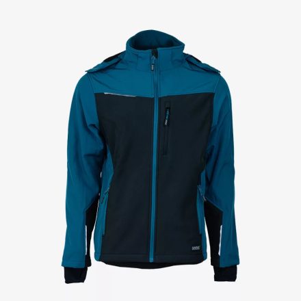 Sara softshell kabát Comfort Plus 350 fekete-petrol kék