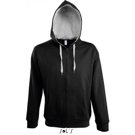 SOL'S Soul Men Men's Contrasted Hooded Sweat Jacket